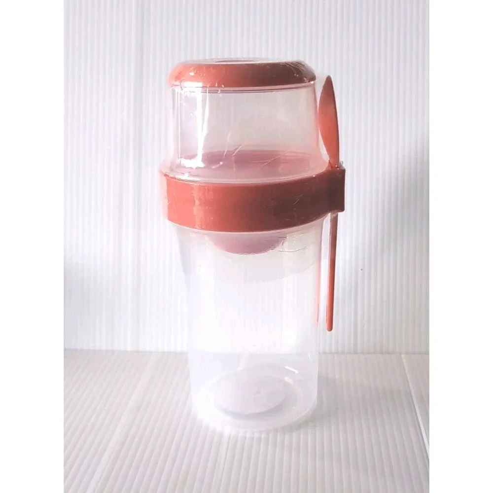 NEW Target Cereal Cup For Cereal On The Go With Separate Compartment & Spoon